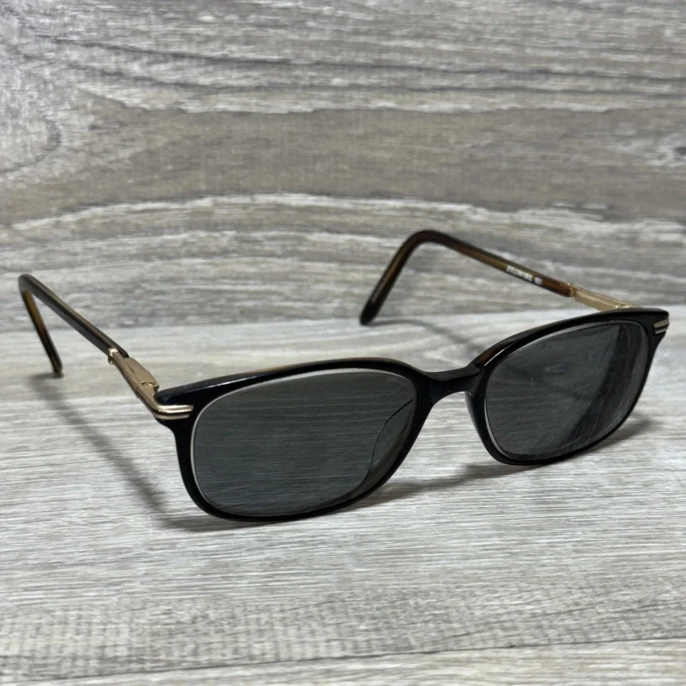 Stetson Zyloware 166 Sunglasses Mens Tortoise Gold Square Vtg Style *Frames Only
